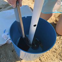 Metal patio umbrella base PARA'VOLS STANDARDABS