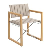 Contemporary chair Benton outdoorfabricteak base
