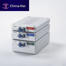 Dental instrument sterilization container perforated