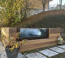 Rectangular swimming pool-spa multiplacemosaicoutdoor