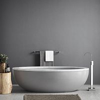 Oval bathtub VESSELfree-standingfor homesprofessional