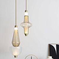 Pendant lamp LUNA KALEIDOglasscontemporarycorded