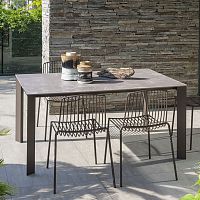 Contemporary dining table SCIROCCOHPLaluminum baserectangular