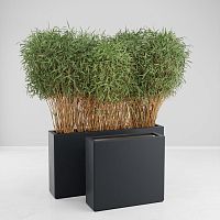 Polystyrene planter HELIOSfiberglassresinrectangular
