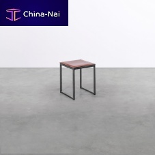 Contemporary stool on_02leathersteel basesled base