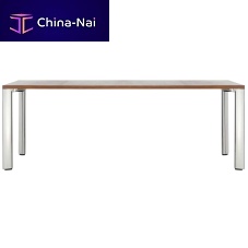 Contemporary conference table A 1700 EVOwoodenaluminum baserectangular