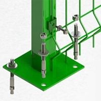 Steel fastening system for fencingexterior