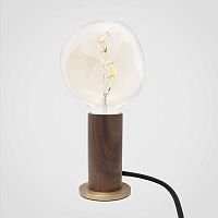 Table lamp VORONOI I metalwalnutcontemporary