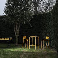 Contemporary bar stool NEW NORMALpainted steelgardenyellow