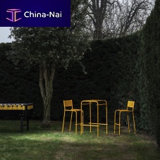 Contemporary bar stool NEW NORMALpainted steelgardenyellow