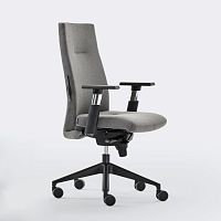 Contemporary office armchair TRENDYfabricleathermetal