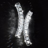 Contemporary wall light TONERIA : 39004indoorstainless steelcrystal