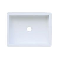 Countertop hand basin B3150 integratedrectangularSolid Surface