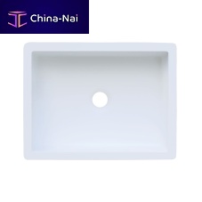 Countertop hand basin B3150 integratedrectangularSolid Surface