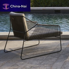 Contemporary club chair 300 102 SANDURfabricstainless steelpowder-coated steel
