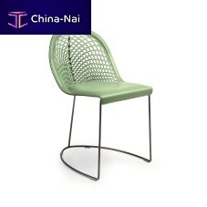 Contemporary chair Guapa S M CUindoorleatherlacquered metal steel base