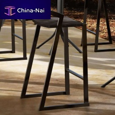 Contemporary bar chair PUSH outdooraluminumaluminum base