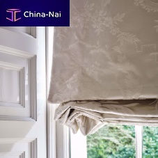 Curtain fabric ARABESQUE SILK for roller blindsfloral patterndamask