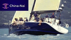 Racing sailing yacht MOONBLUE 24-cabinwith center cockpit