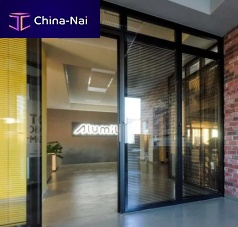 Removable partition SMARTIA P200woodenglazedaluminum