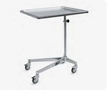 Stainless steel instrument table SERV
