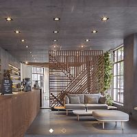 Pine suspended ceiling VIROC® cement woodcompositeparticle board