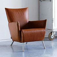 Contemporary armchair CHEOleather