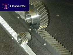 Helical rack and pinion custom-madeworm