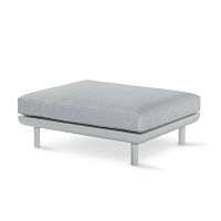 Contemporary pouf VERONAfabricaluminumrectangular