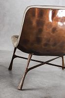 Contemporary fireside chair BORDEAUXfabricmetal