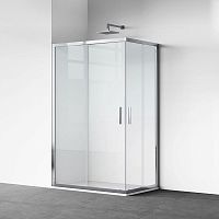 Tempered glass shower enclosure B13aluminumwith sliding doorcorner