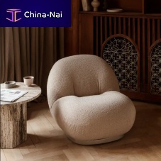 Contemporary fireside chair PACHAfabricwoodenupholstered
