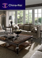 Classic sofa PANTHER fabricbrown3-seater