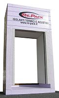 Expanded polystyrene roll-up shutter lintel SHUTTER BOXinsulatingwater retentionfor blinds