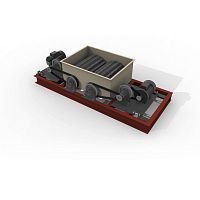 Double-roller crusher stationary