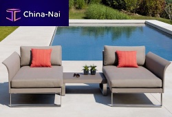 Contemporary daybed KOMFYSunbrella®polyesterlacquered aluminum base