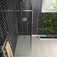 Rectangular shower base STONEabove floorextra-flatmarble