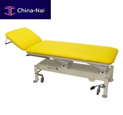 Hydraulic examination table Line Special L2height-adjustableon casterswith adjustable backrest