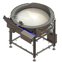 Sorting and distribution system for the food industry for food