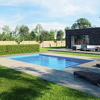 Swimming pool with skimmer QBIG BENEFITone-pieceindoorin-ground
