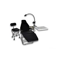 Portable dental chair DU32Lblackheight adjustable