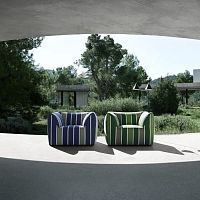 Contemporary armchair La Bambolapolyester fiberpolyethylenewaterproof