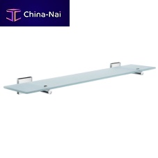 Wall-mounted shelf H0861005contemporarychrome-plated brassglass