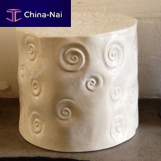 Contemporary stool GRAN-SOUFFLIceramiccentral basehandmade