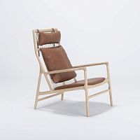 Contemporary armchair DEDOfabricleatheroak