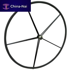 Sailboat helm wheel Fastnetalloyleather-covered