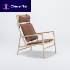 Contemporary armchair DEDOfabricleatheroak