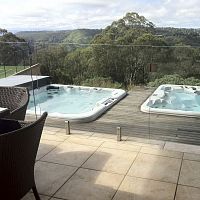 Built-in swim spa squaremultiplaceoutdoor