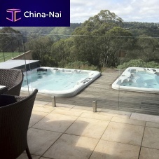 Built-in swim spa squaremultiplaceoutdoor
