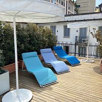 Contemporary sun lounger Syrafabricaluminumwaterproof